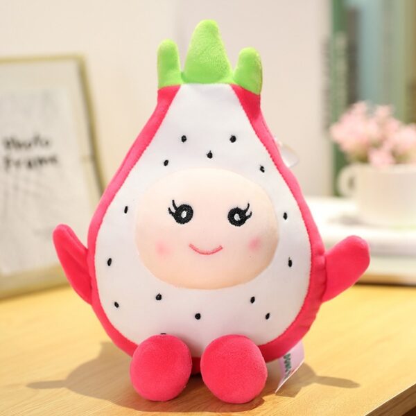 Cute Dragon Fruit Plush Pillow Cushion or Adorable Shoulder Bag