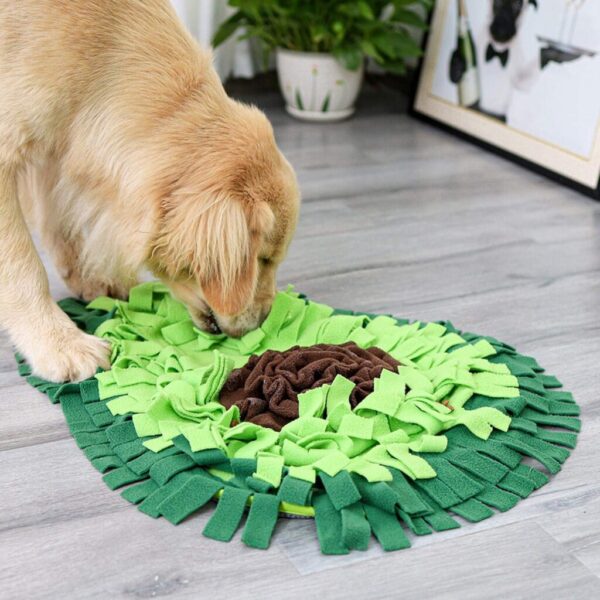 Avocado Shape Dog Snuffle Sniffing Snack Feeding Puzzle Mat