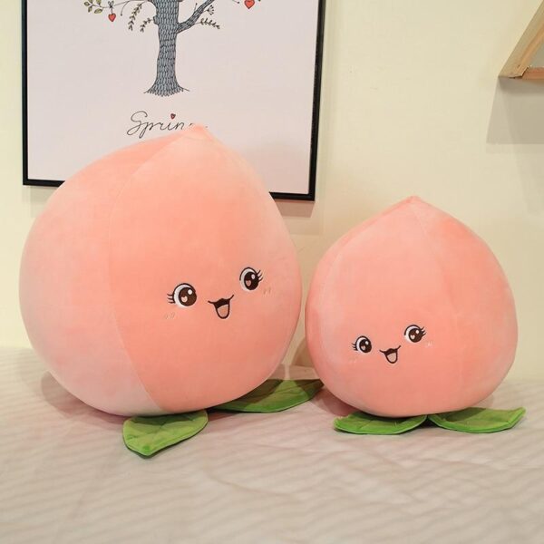 Cute Huggable Peach Fruit Pillow Plush Toy